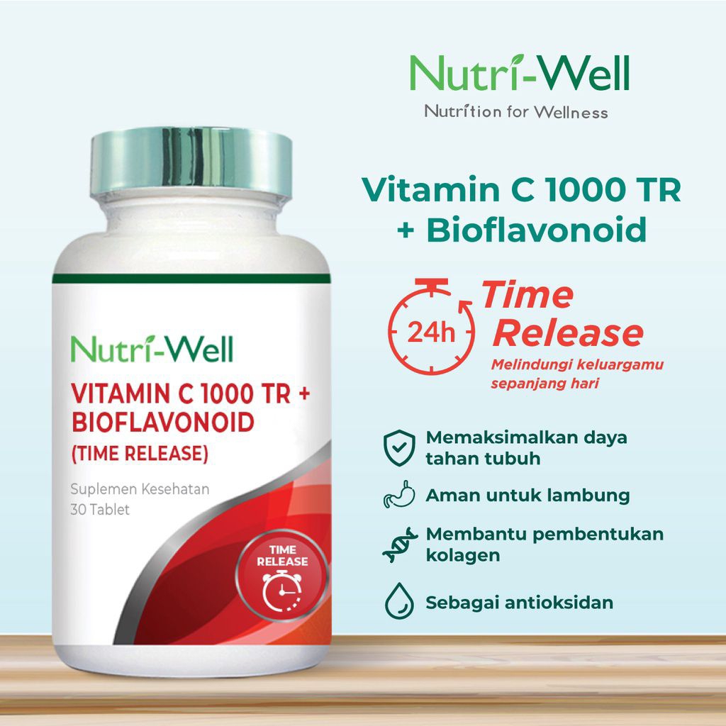 Nutriwell Vitamin C 1000 Tr bioflavonoid time release 30 tablet