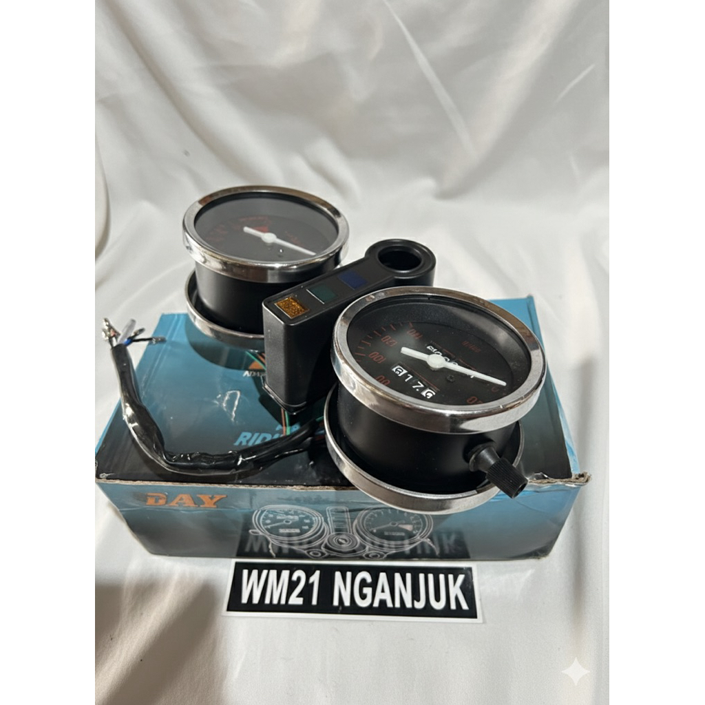 Spidometer GL 100 125 Bulat Sporty Day - Speedo GL125 Variasi Klasik gl100 79 style