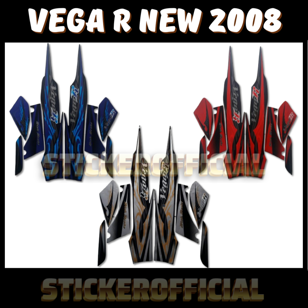 Sticker Striping Standar Motor Yamaha Vega R NEW 2008