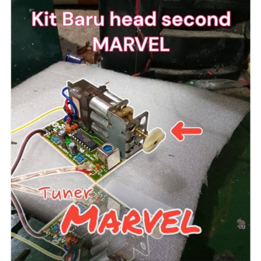 RADIO TUNER FM MARVEL + KIT MONO KOMPONEN BARU SEMUA TINGGAL SOLDER SENDIRI BELI 2 GRATIS KEPALA TUN