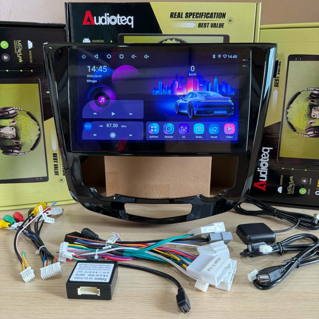 HEAD UNIT ANDROID XTRAIL T32 RAM 4/64 GB ANDROID 10 INCH AUDIOTEQ 4/64 GB NISSAN XTRAIL T32 ( 2014 U