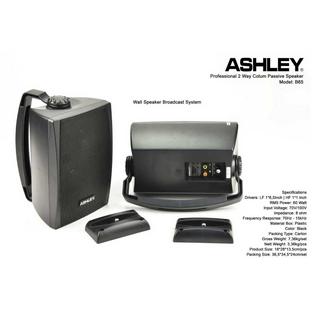 Speaker Pasif Ashley B65 Original 6,5 inch Monitor Ashley B 65 Passive / Speaker Pasif 6 Inch