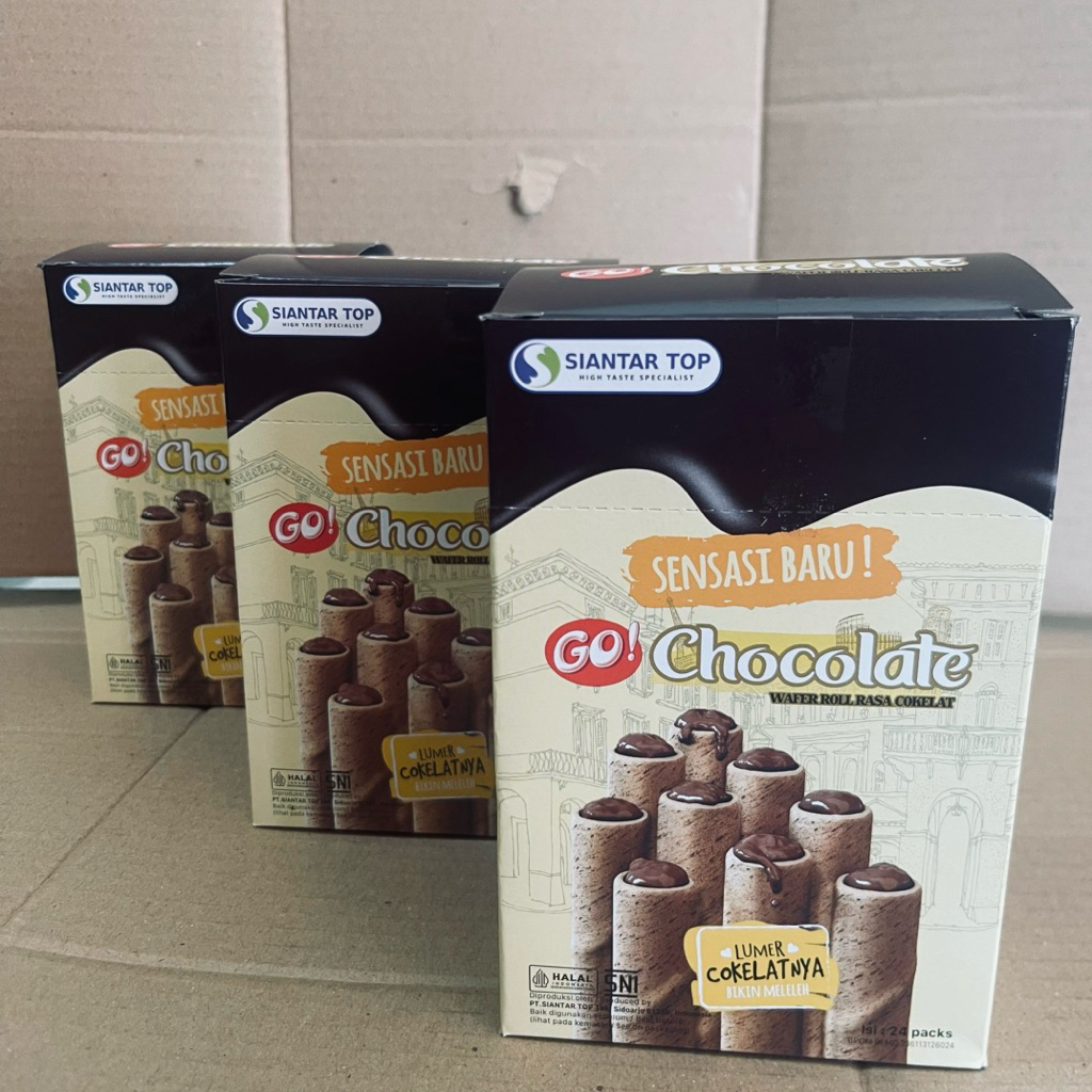 GO CHOCOLATE WAFER ROLL RASA COKELAT SIANTAR TOP