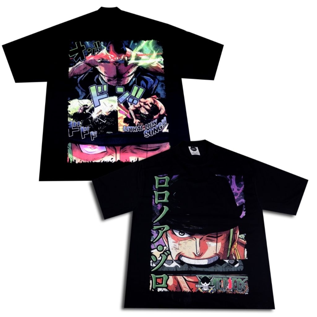 Zoro one piece ANIME kaos oversize