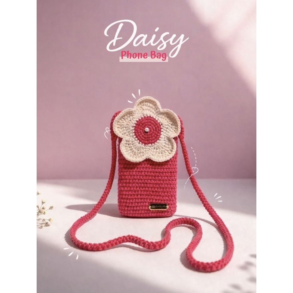 Daisy Phone Bag Crochet