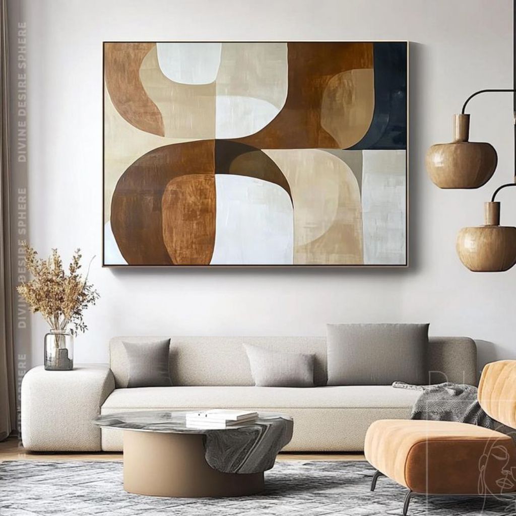 lukisan minimalis hiasan dinding ruangan tamu kamar