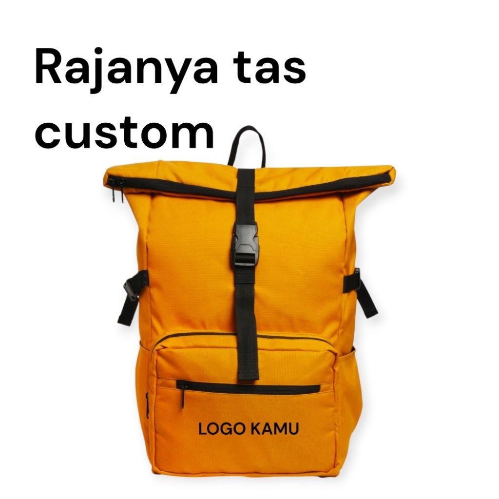 Tas Custom Nama Logo Nama Acara Brand Tas Ransel Pria Tas Kuliah Sekolah Tas Traveling Pria Wanita K