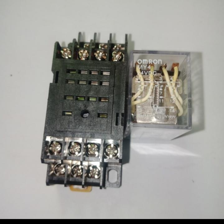 relay Omron my4 +socket relay my4
