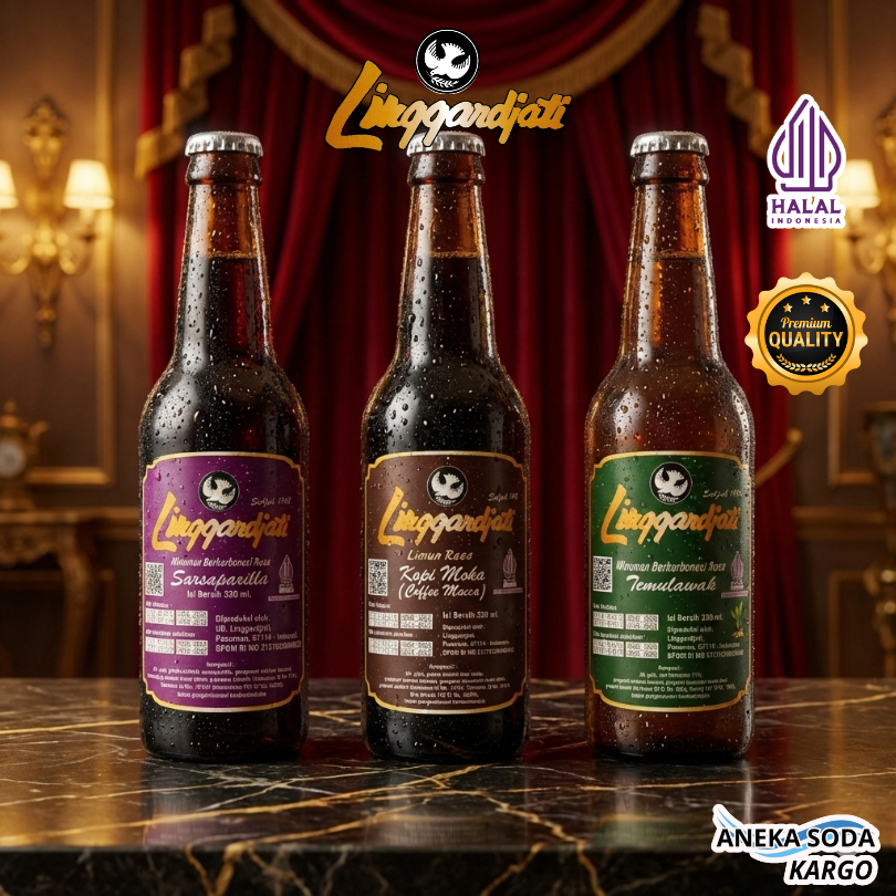 Limun Linggardjati 330ml Halal BPOM Aneka Rasa