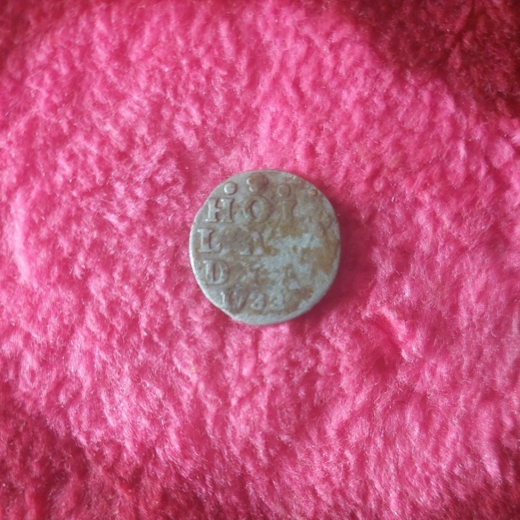 Koin perak belanda Holandia 1733 asli