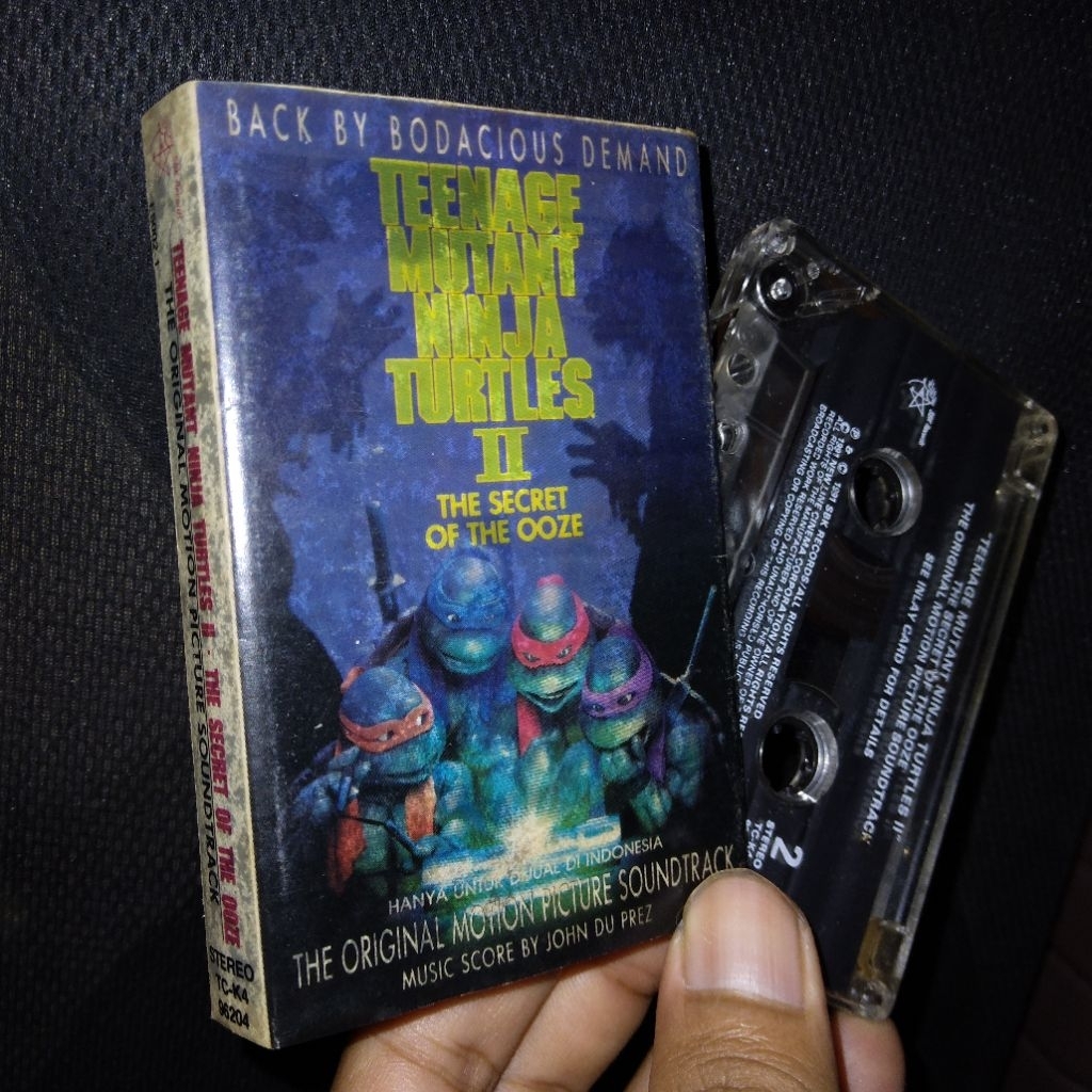 Kaset pita Teenage Mutant Ninja Turtles II The Secret of The Ooze