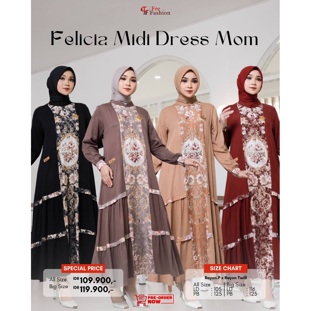 Fee Fashion - Dress / Midi Dress / Felicia Midi Dress Fee Fashion