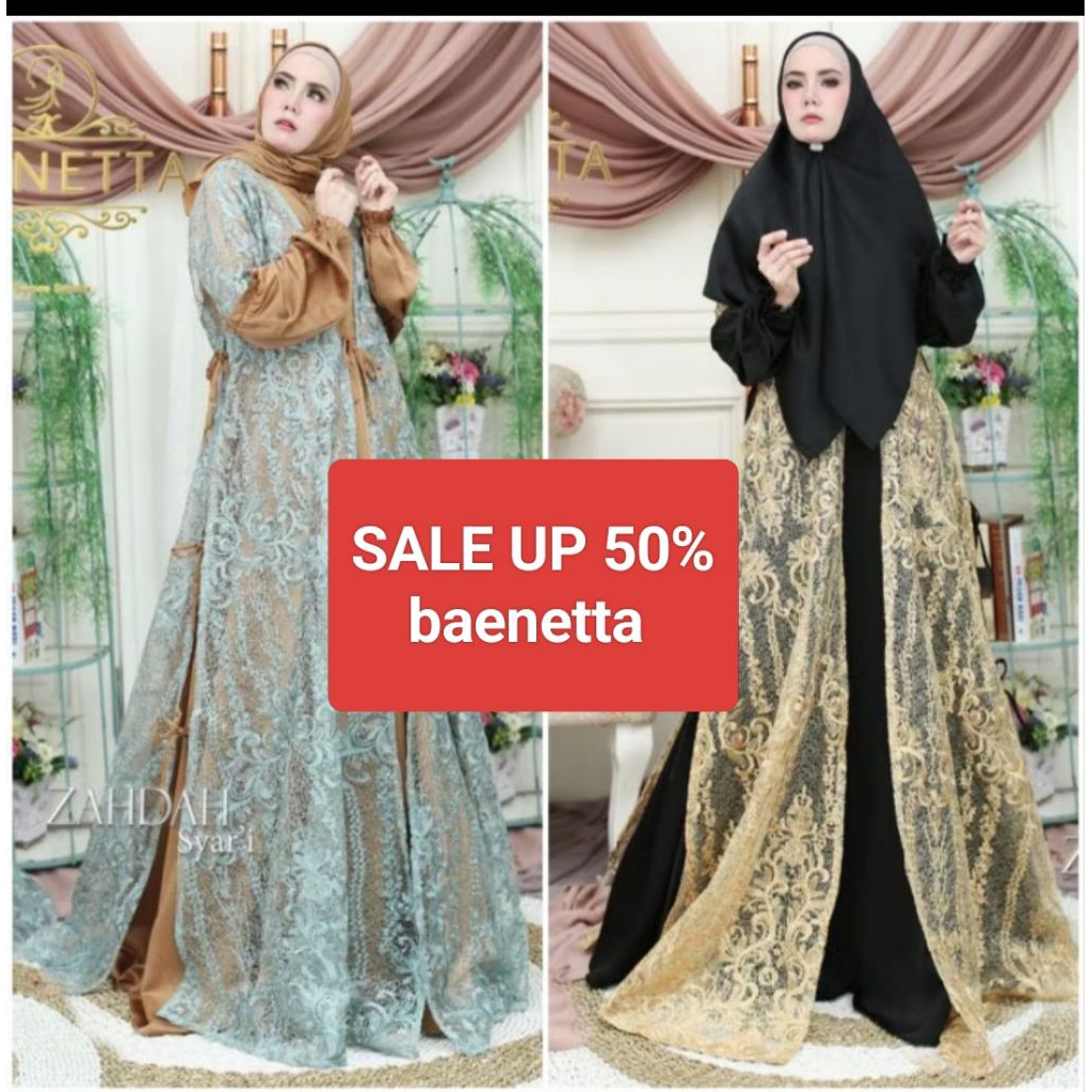 Gamis zahdah syari by baenetta original