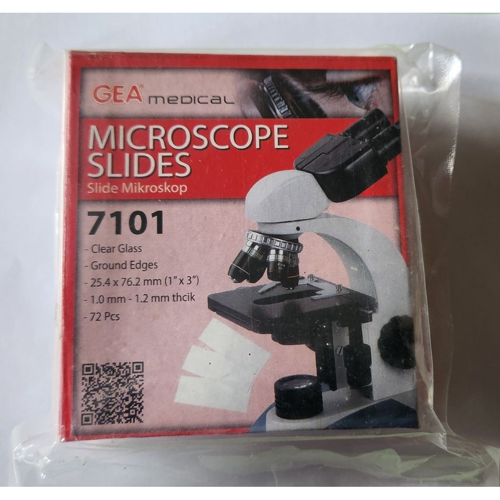 gea object glass 7101/ gea kaca objek 7101/ gea mikroskop slide / kaca objek mikroskop