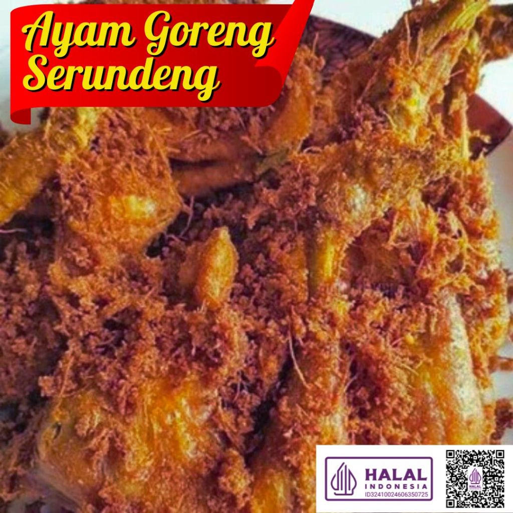 1 Ekor Ayam Goreng Serundeng Matang Bonus Sambal Lamongan/ Ayam Goreng Serundeng/ Ayam Goreng Siap M