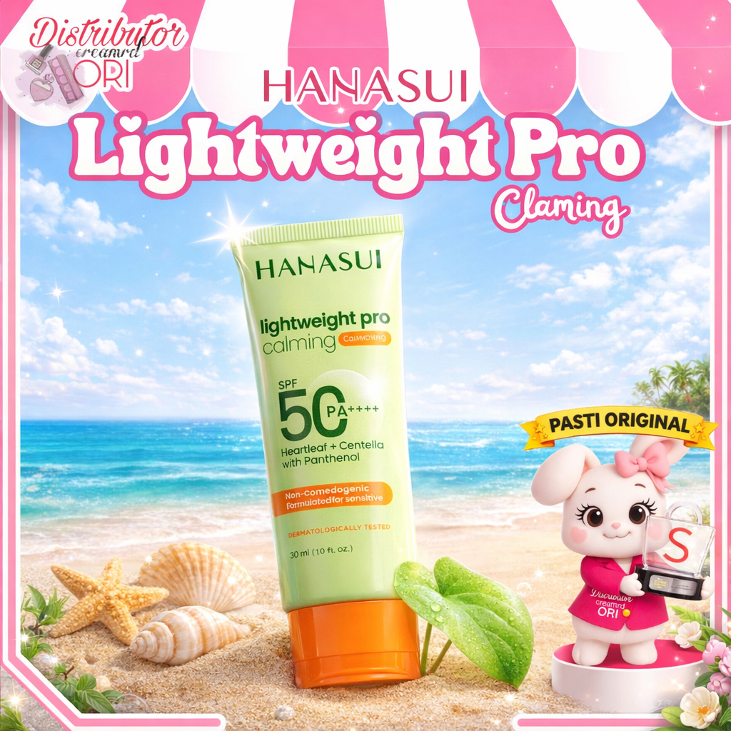 Hanasui Lightweight Pro Calming Sunscreen Spf 50 | 30 Ml | Distributor Cream Ori