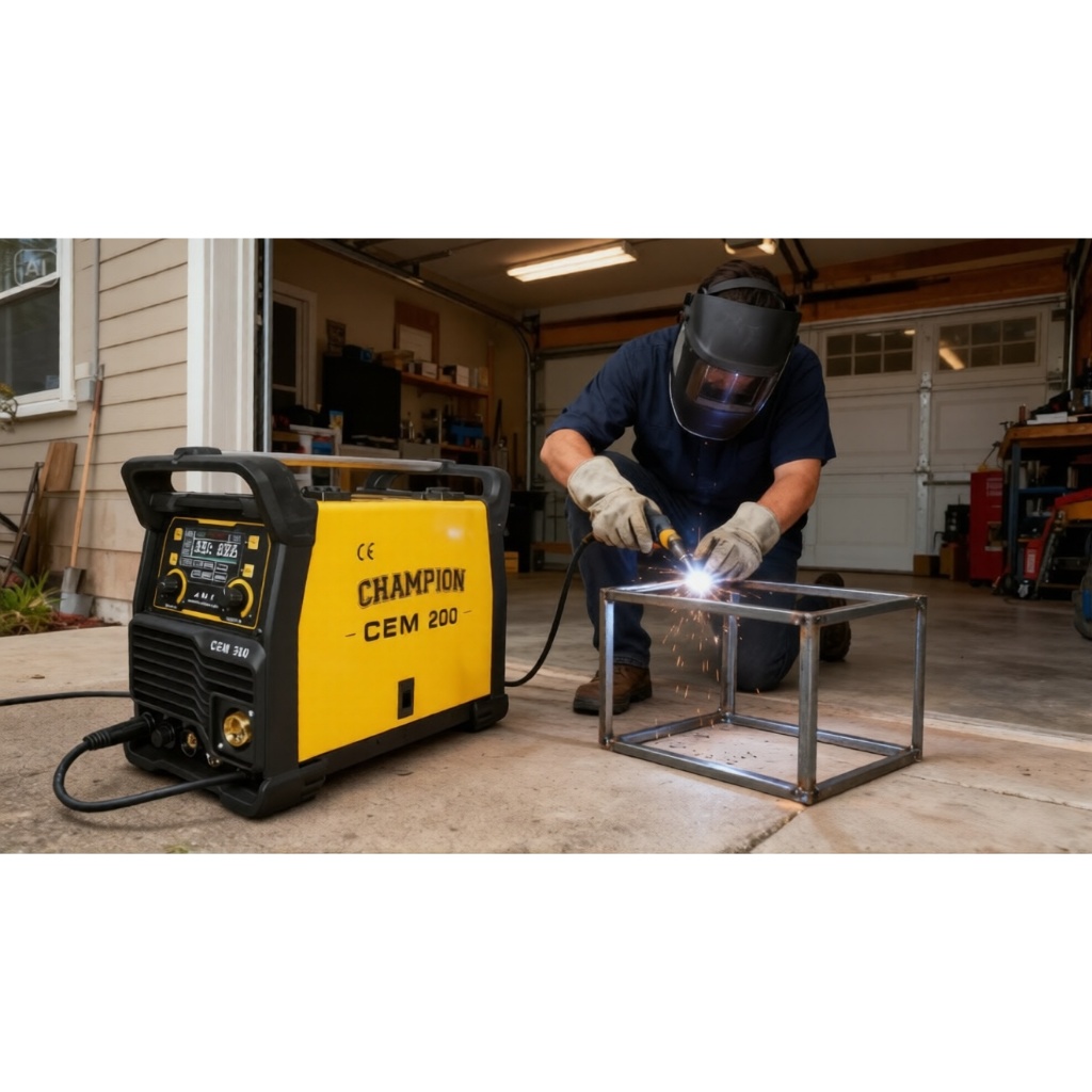 Mesin Las Inverter Champion CEM200 MIG TIG MMA