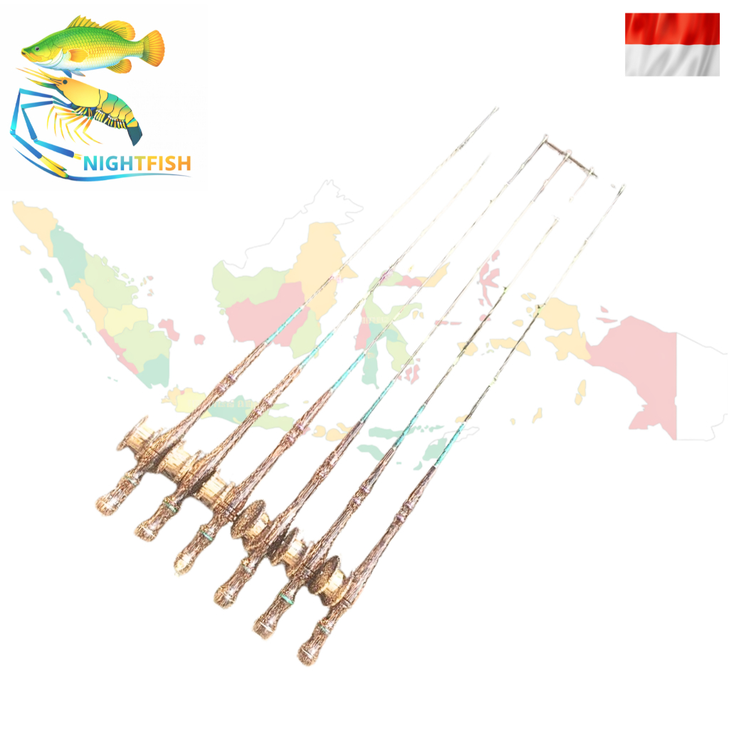 pancing udang model yoyo gagang jati belanda,panjang 120 cm