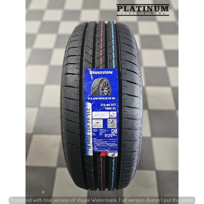 BAN BRIDGESTONE TURANZA 6 215 60 R17 II 215/60 R17 BRIDGESTONE BAN MOBIL RUSH TERIOS INNOVA CRETA