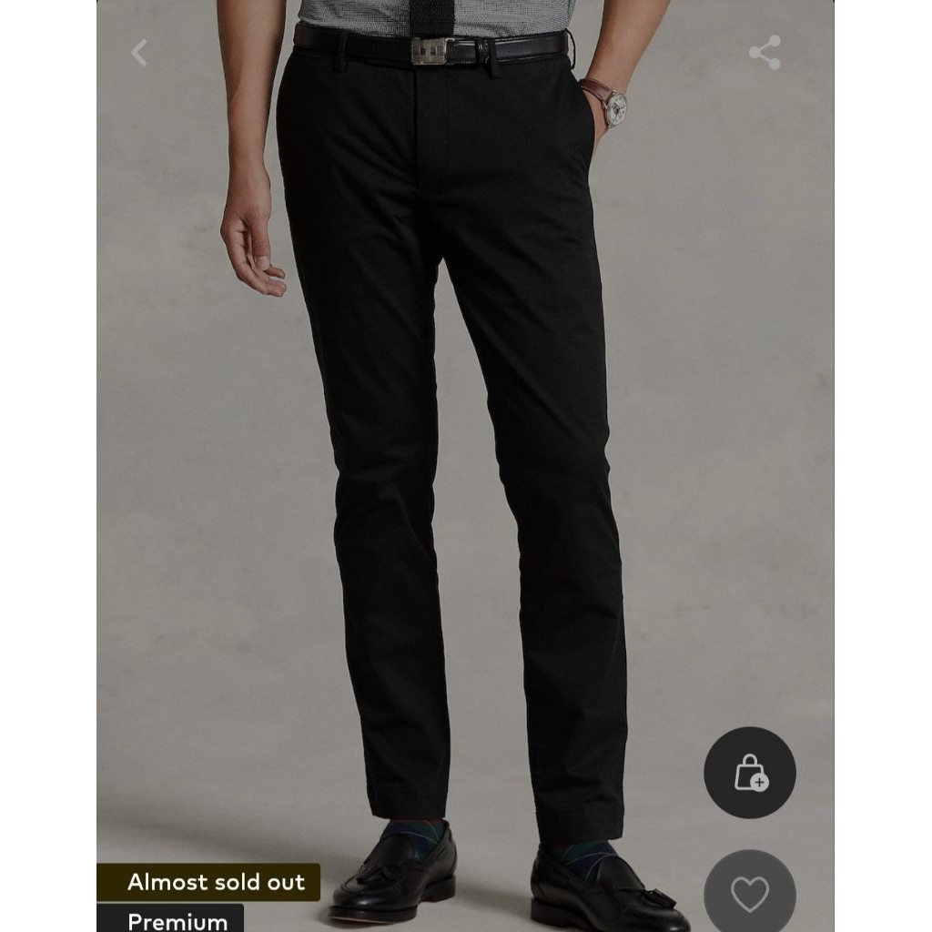 Polo Ralph Lauren Slim fit Chino Pants 'SLFHDNP-FLAT-PANT' in navy