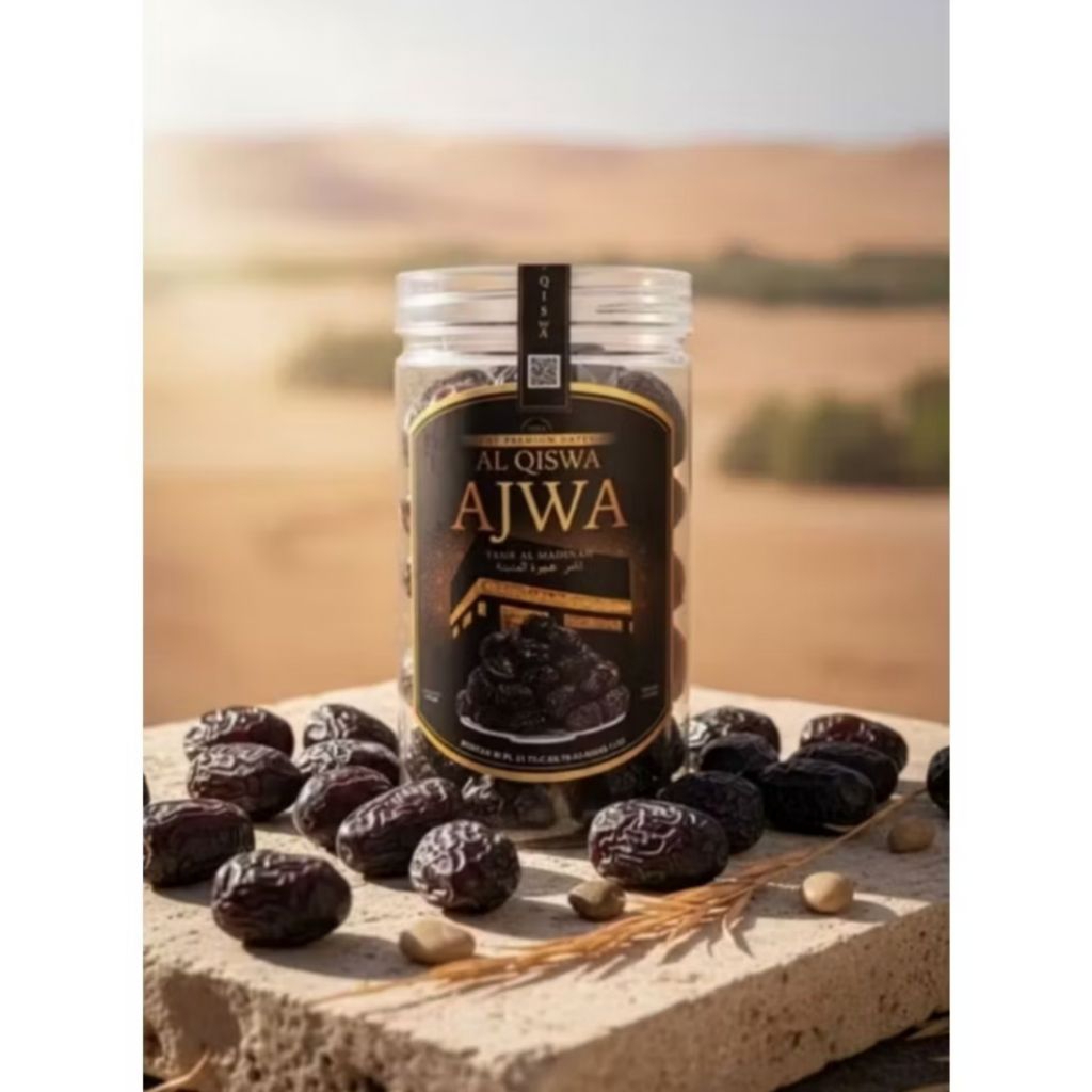 KURM AJWA 500 GRAM KEMASAN TOPLES/KURMA AJWA FREE BUBLEWRAP