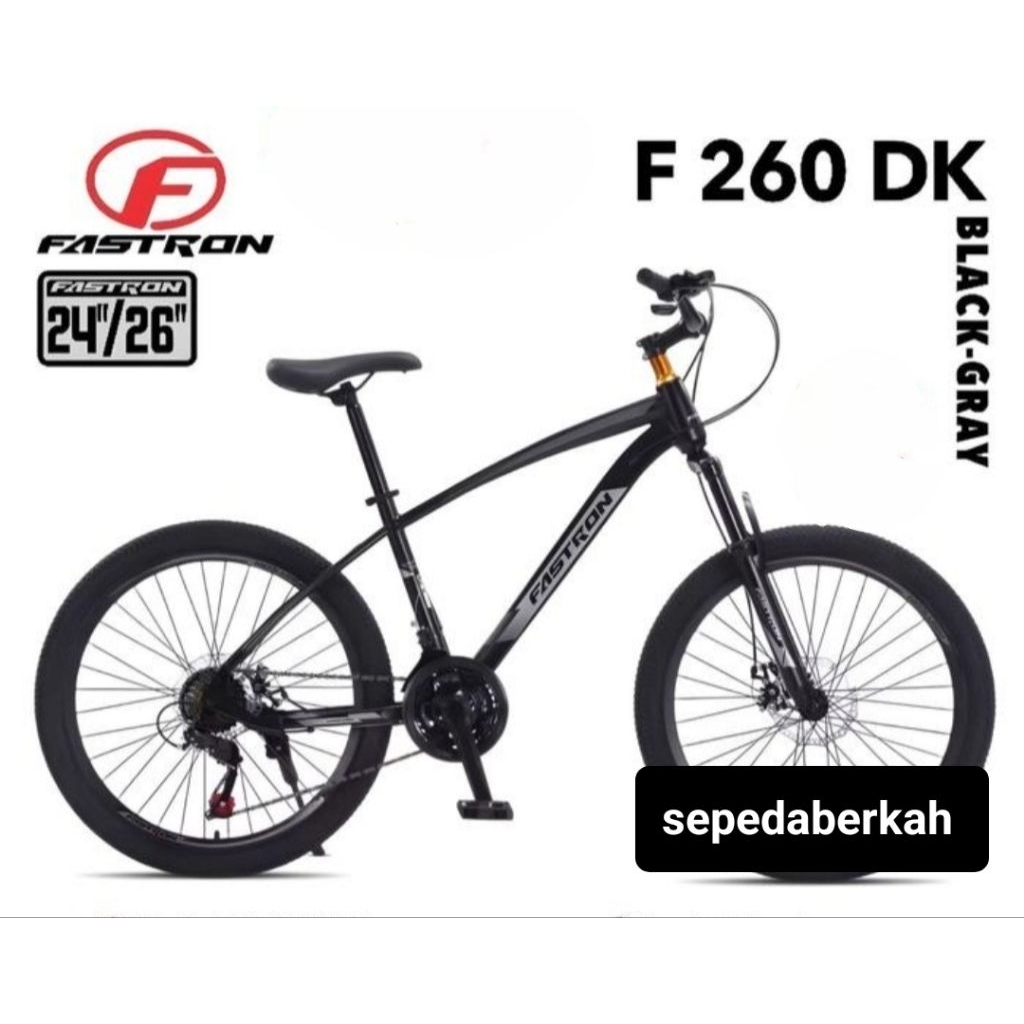 sepeda gunung sepeda MTB 24 Fastron f 260 DX 21 speed rem cakram