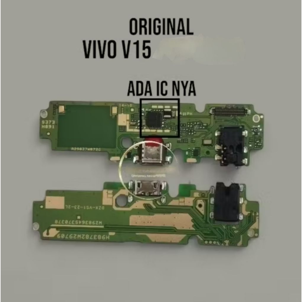 KONEKTOR CHARGER + IC VIVO V15 CON CAS