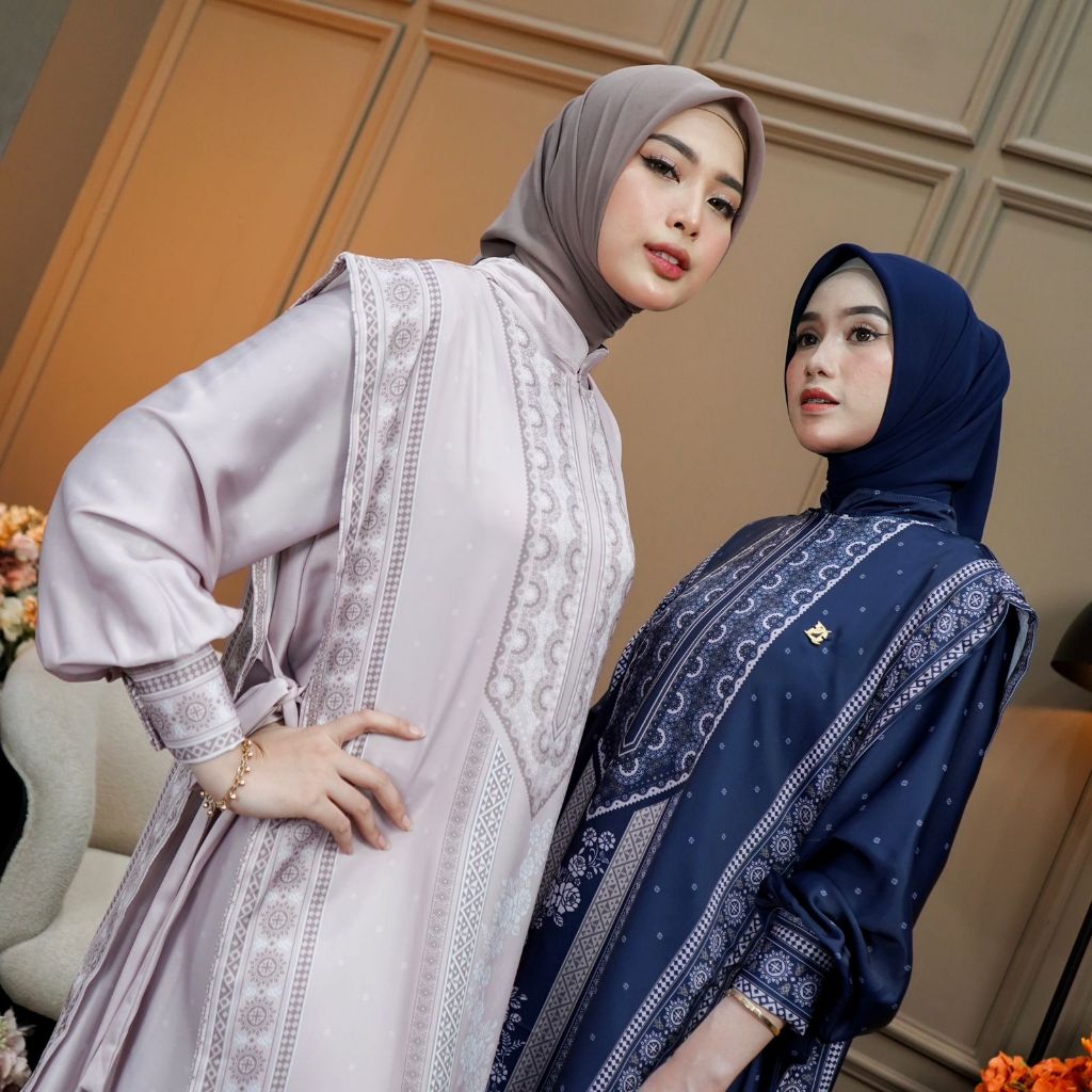 Dumma.id Set Outer Denada Silk Torbeto Armany Gamis Mewah