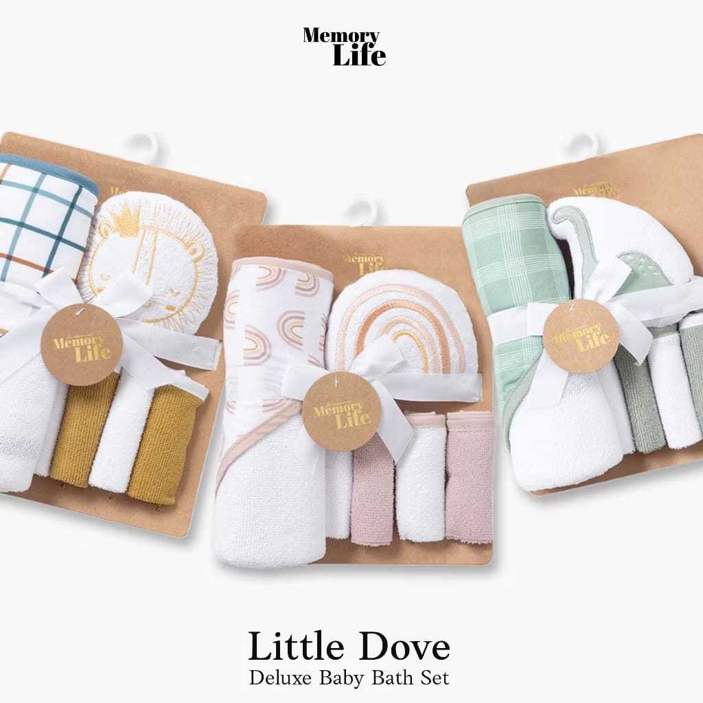 MemoryLife Little Dove Baby Bath Towel Set / Hampers Handuk Bayi, Hampers New Born