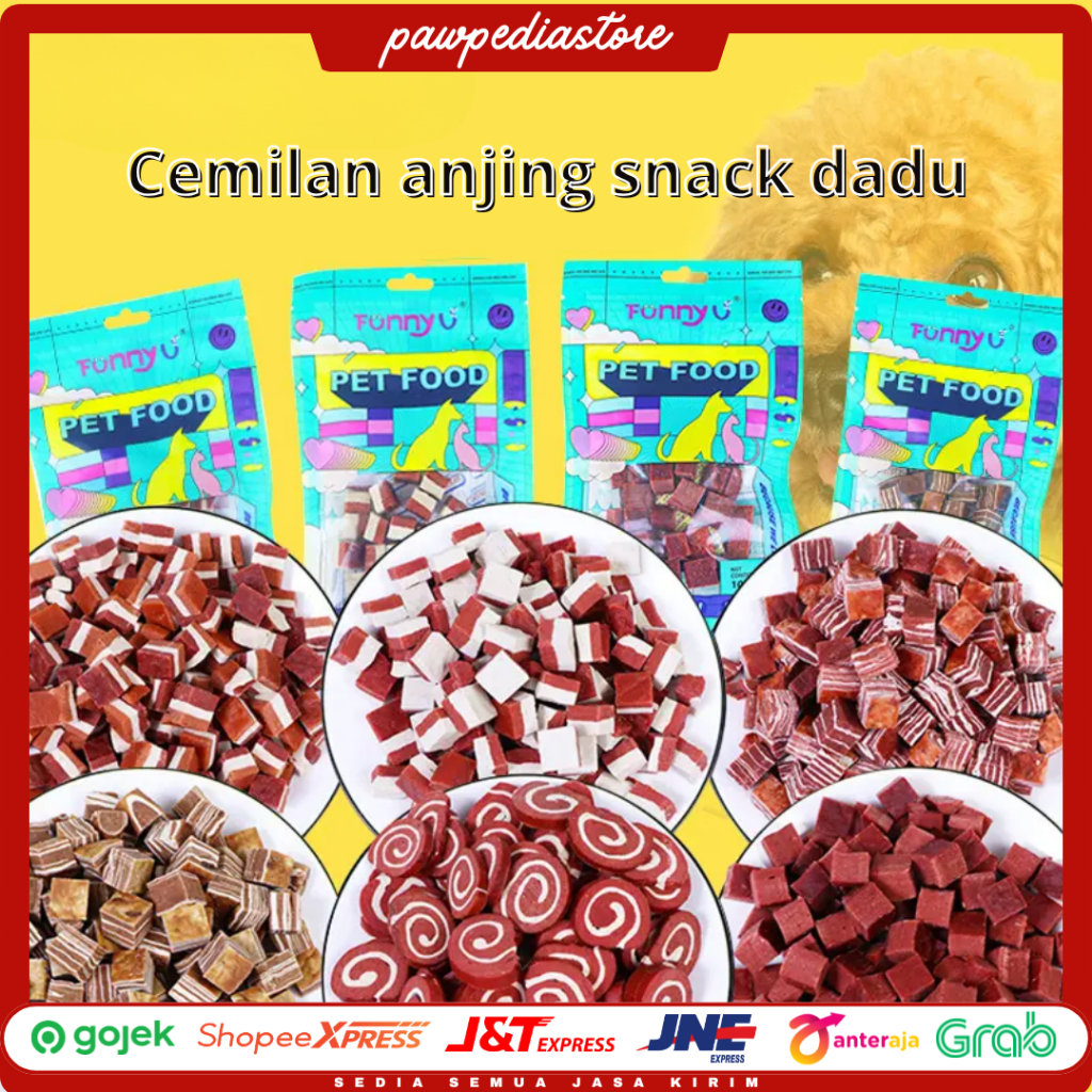 PAWPEDIASTORE Snack Anjing Snack Kucing Camilan Hewan Peliharaan Beku Kering Makanan Kucing Anjing K