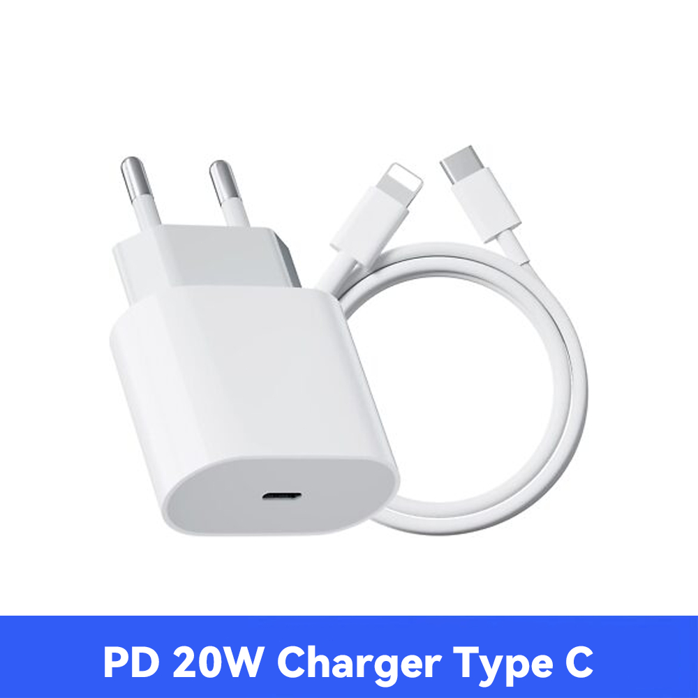 Charger Type C Fast Charging Set Adapter + Kabel Data PD Pengisian Cepat Stabil