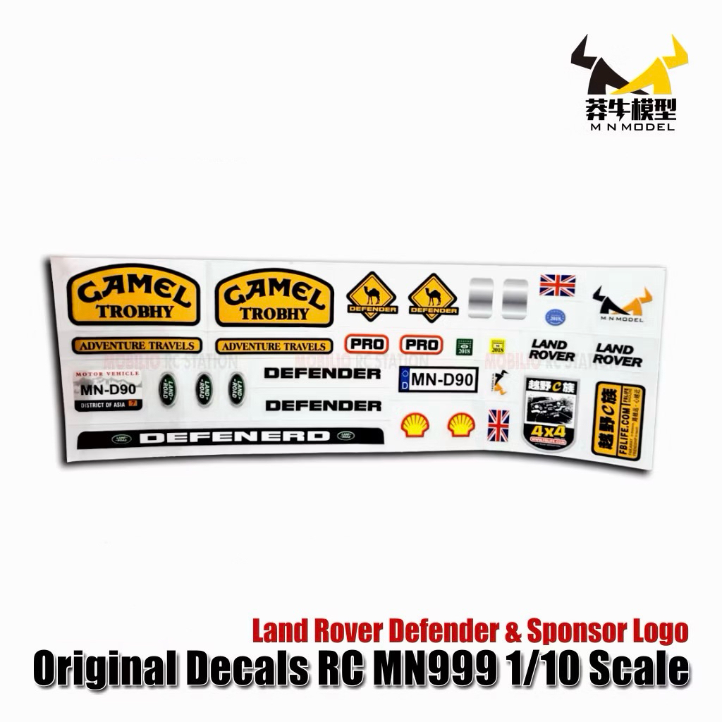 Original Sticker Part RC MN 98 Land Rover 4x4 Sponsor Logo Adventure Trophy Series