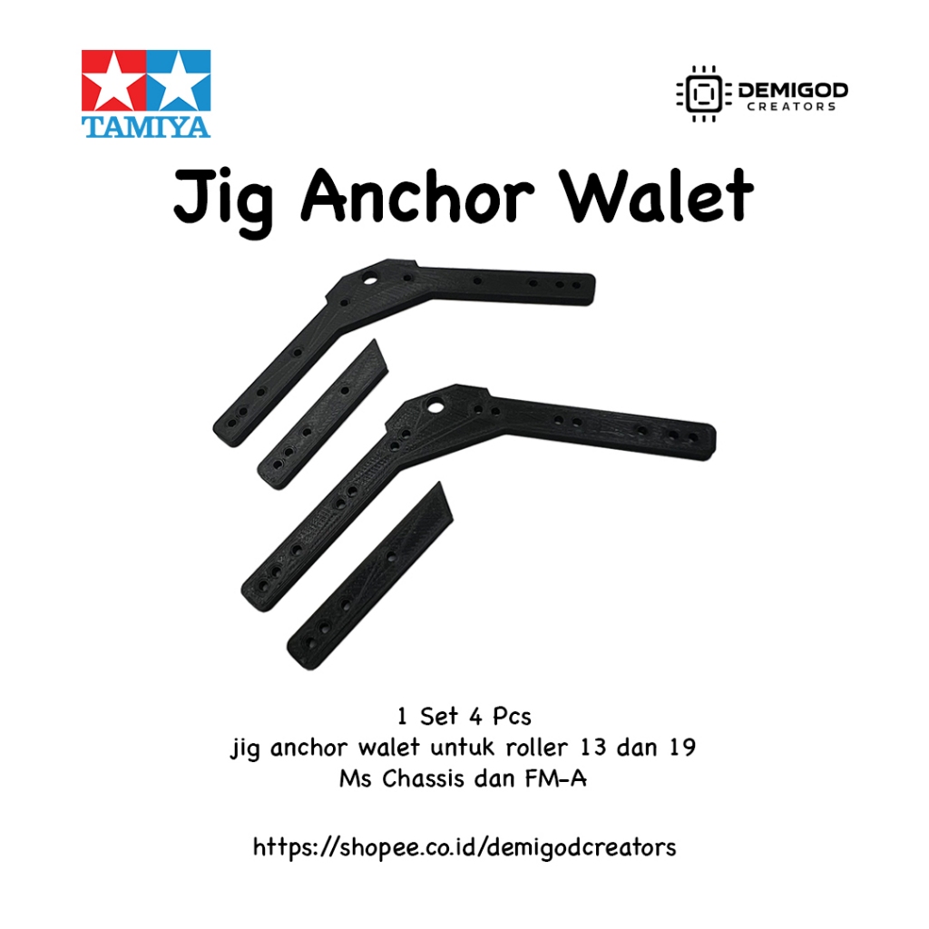 Jig Setting Anchor AT Pivot Stick Walet Roller 13 - 19 Tamiya STO 50 100