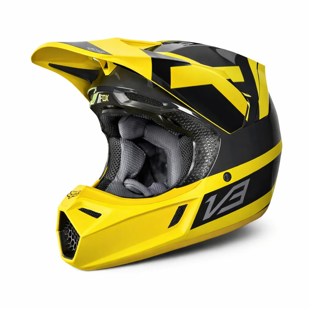 FOX V3 Preest Helm Trail Trabas Motocross / Helm Cross Original Fox Racing MVRS & MIPS