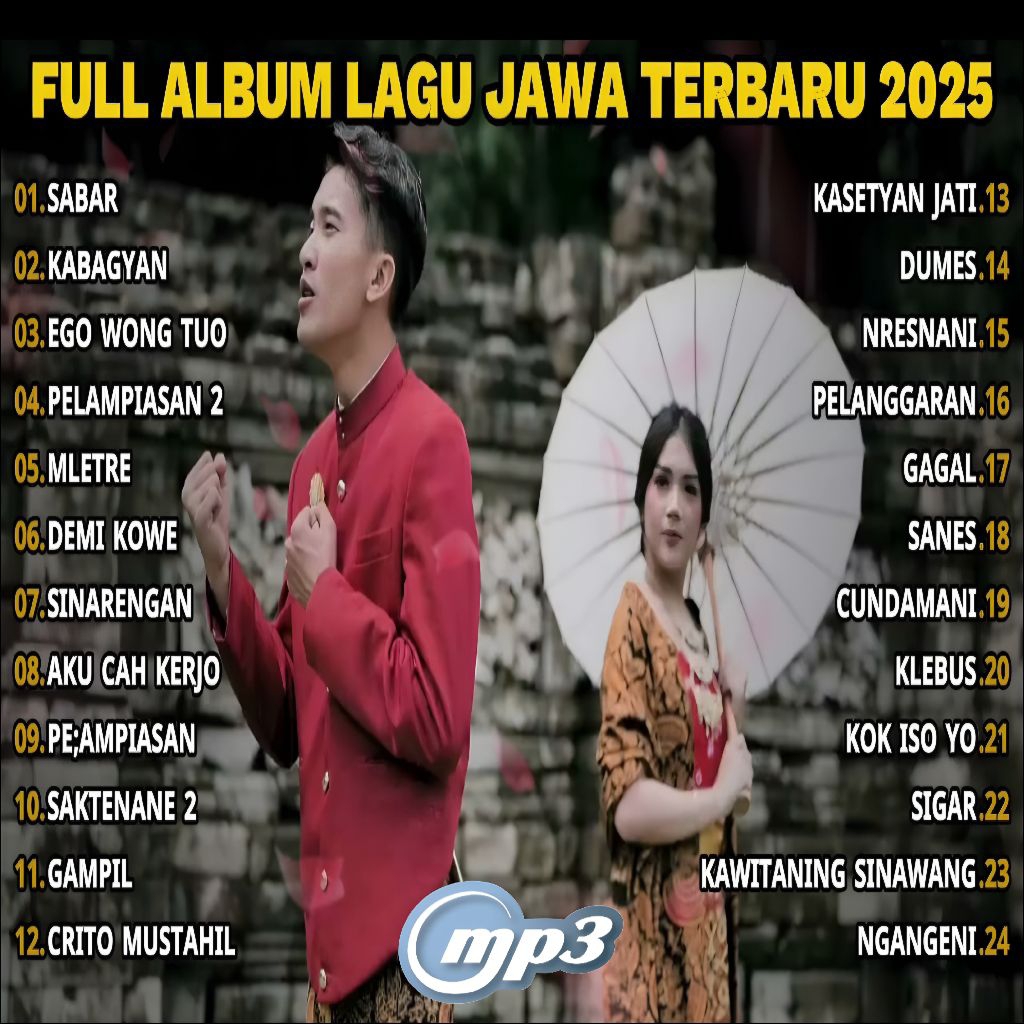 KASET LAGU MP3 TERBARU FULL LAGU JAWA 2025 - KASET ALBUM SADEWOK LAGU JAWA - KASET LAGU COVER VIRAL-