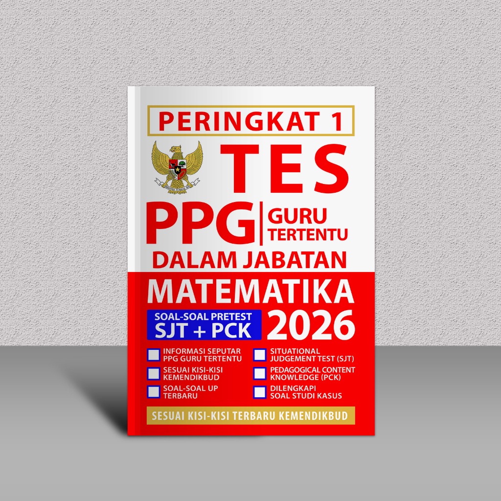 Buku PPG Guru Tertentu Guru Matematika 2026 - Buku PPG Daljab Guru Matematika 2026