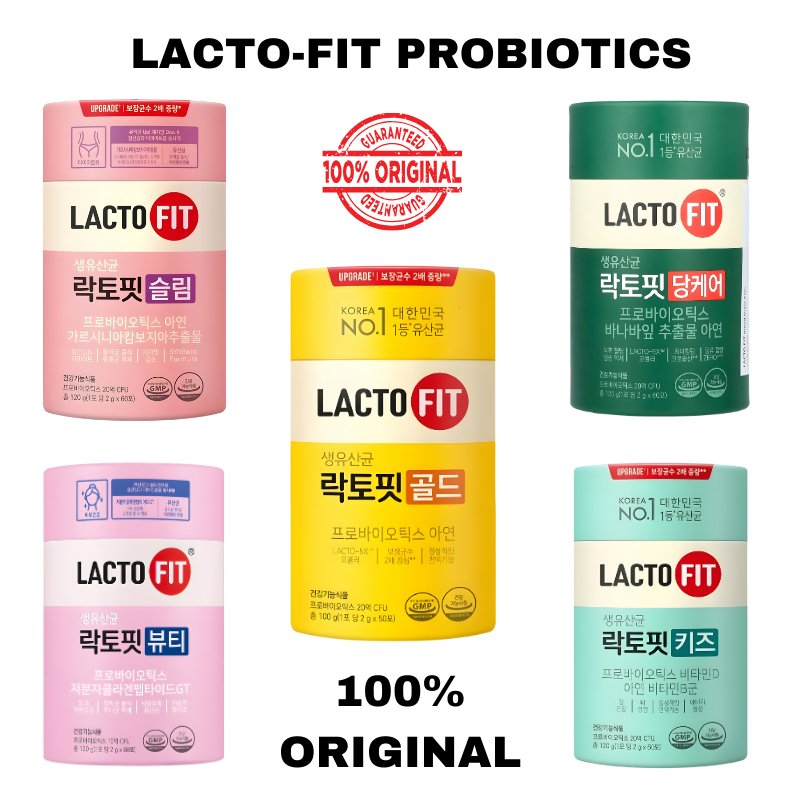 [READY] LACTOFIT Probiotic Korean Gold Suplemen Probiotik Diet Pelancar BAB Probiotik Anak & Dewasa 