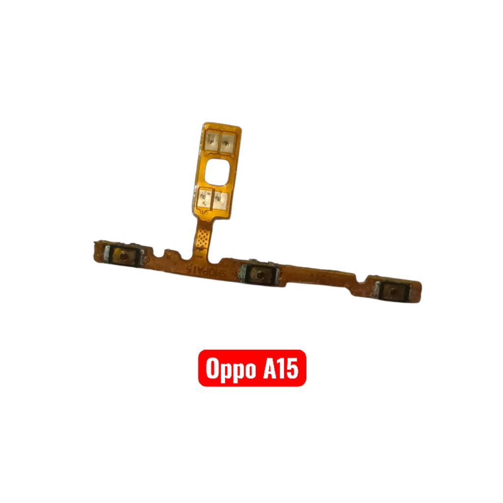 flexibel tombol on off volume oppo A15 asli ori copotan
