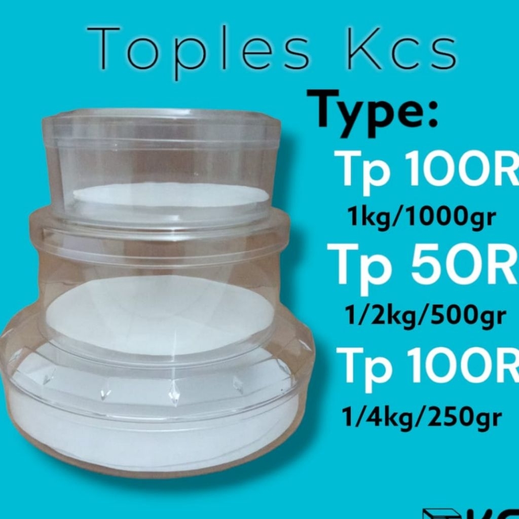 Toples Kue Kering , Toples mika , Toples Snack ukuran 250 gram , 500 gram ,1 kg (HARGA ECER)