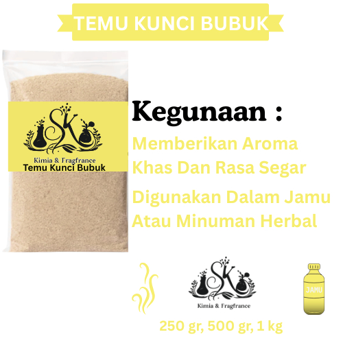 Temu Kunci Bubuk / Bubuk Temu Kunci / Serbuk Temu Kunci Tanpa Campuran