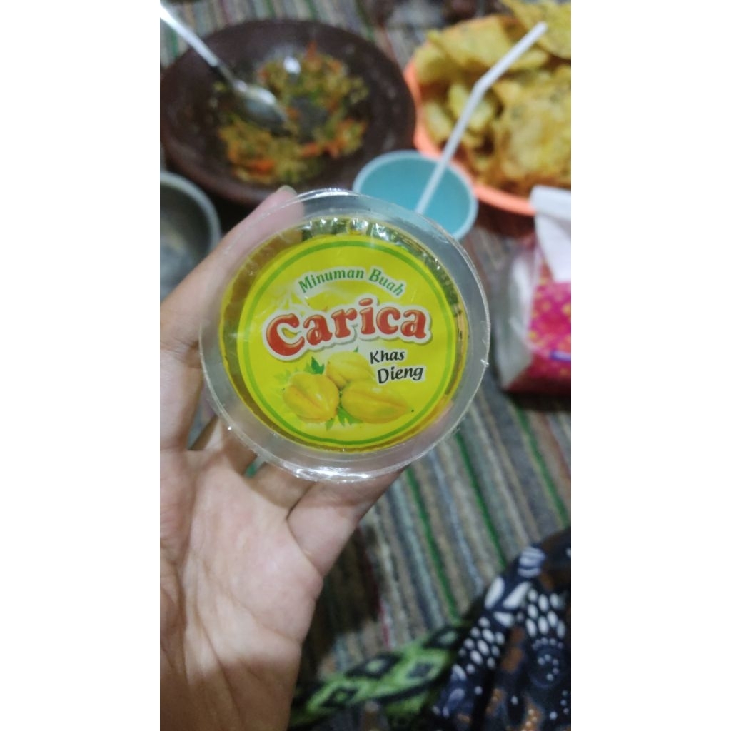 CARICA MINUMAN KHAS DIENG Carica maknyesss ekonomis ukuran 125ml isi 6cup plastik kuncir 100% gula a