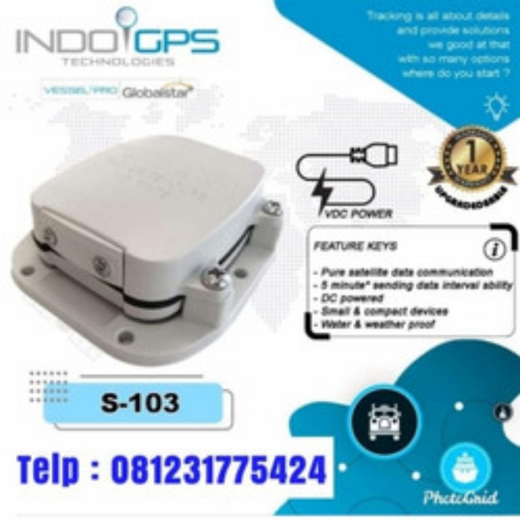 Vesselpro GPS Tracker Kapal laut Jaringan Satelit GPS Tracker S103 External Power