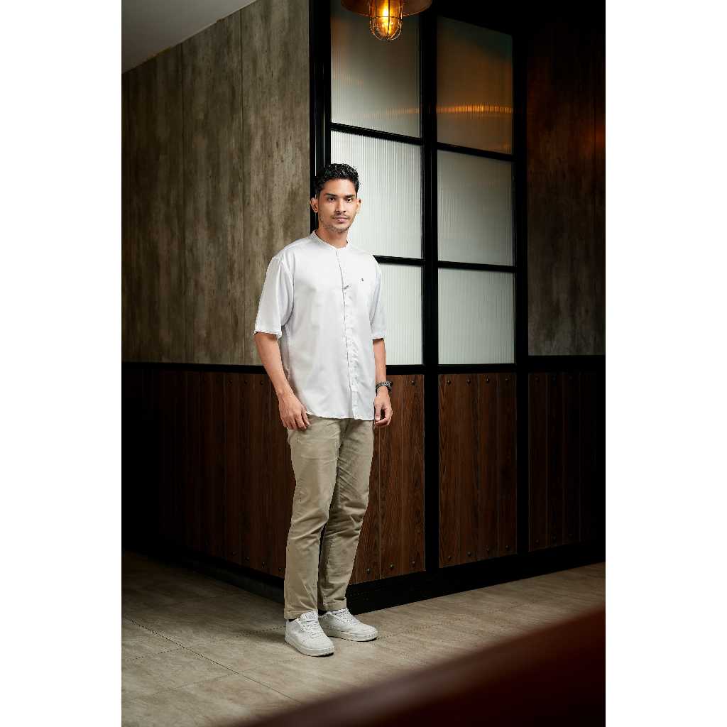 AS SAFWA Baju Koko Putih Kurta K175 dan Kemeja Koko Kemko Putih KM78 - Abyadh