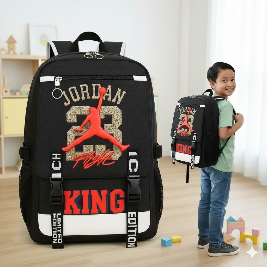 Safiyya Tas Anak - Tas Sekolah laki-laki - Tas Anak Laki-laki SD - Tas Ransel Anak JORDAN23