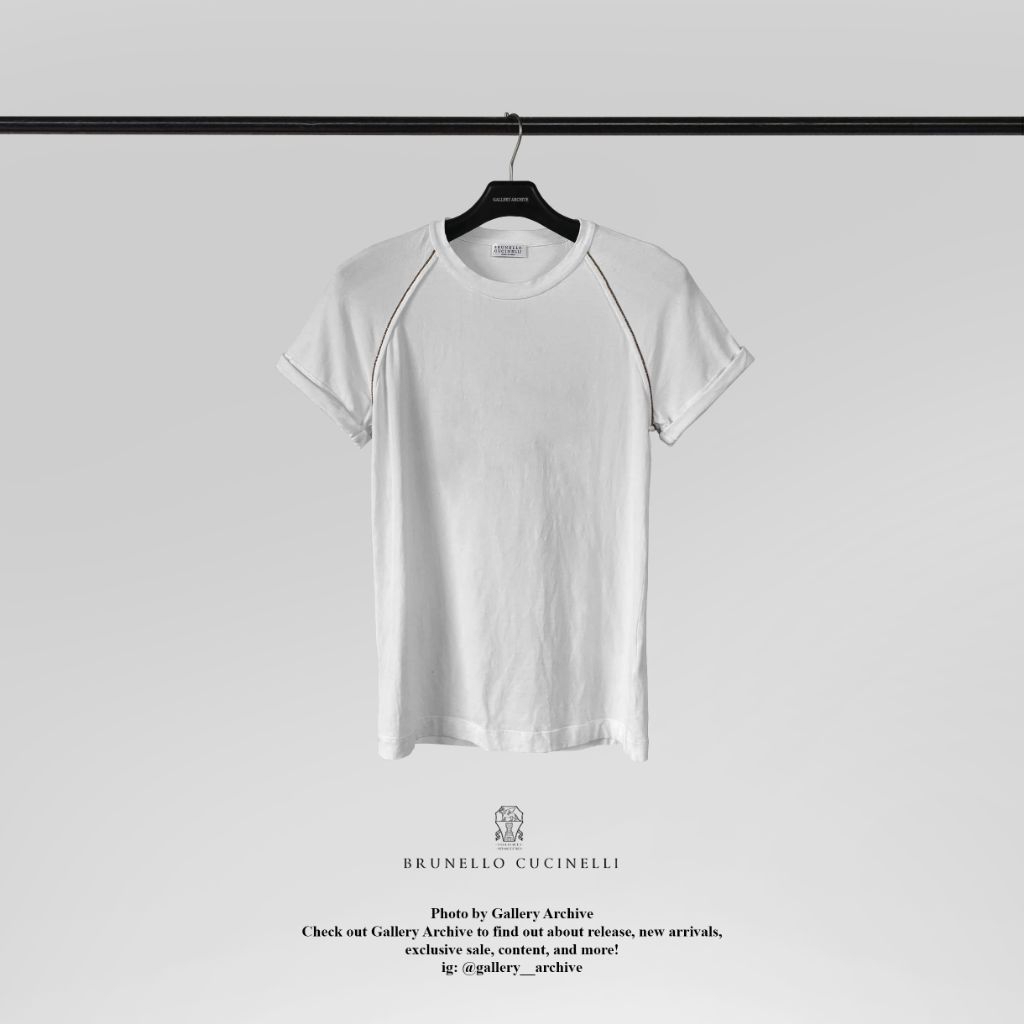 Brunello Cucinelli Monili-trim Stitched T-shirt Authentic Preloved - Gallery Archive