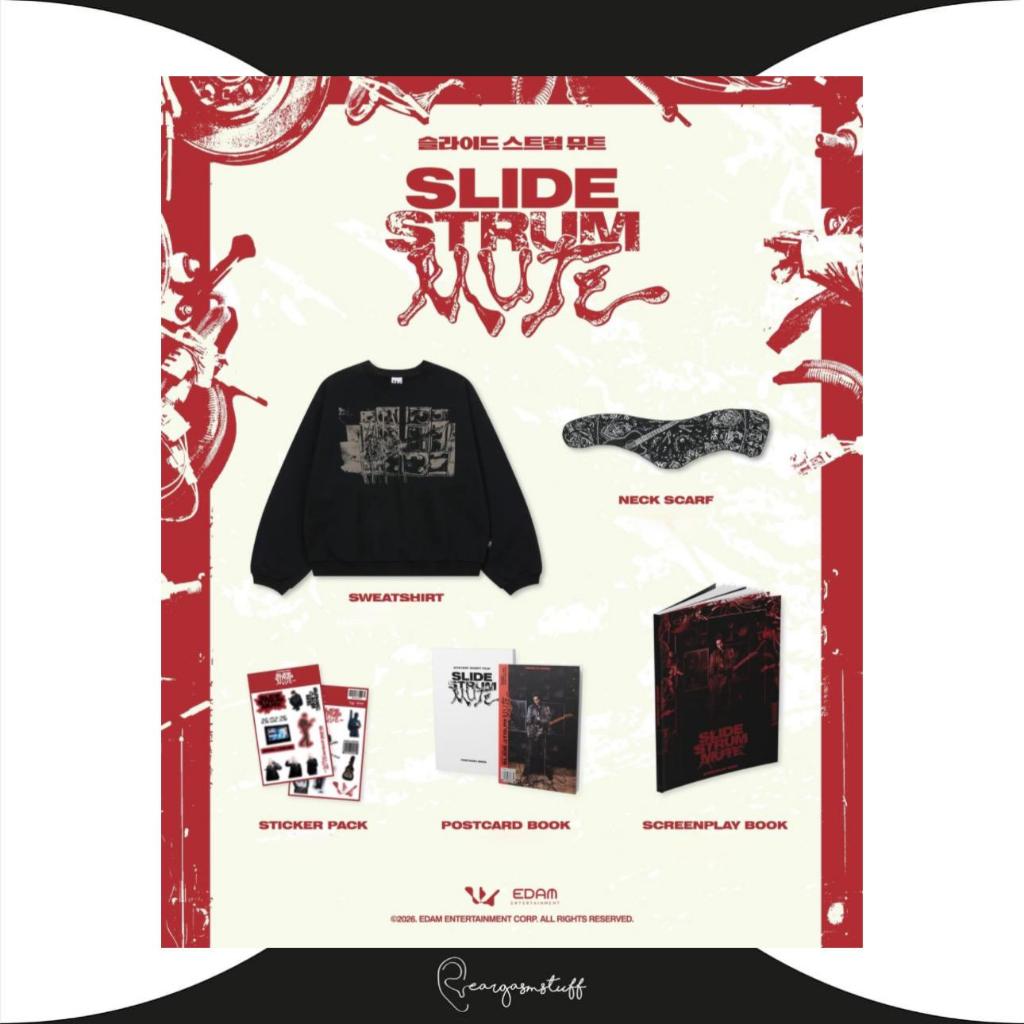 WOODZ MOVIE SLIDE STRUM MUTE OFFICIAL MERCHANDISE / MERCH / MD 911 TRACK / FILA RITMO SLEEK