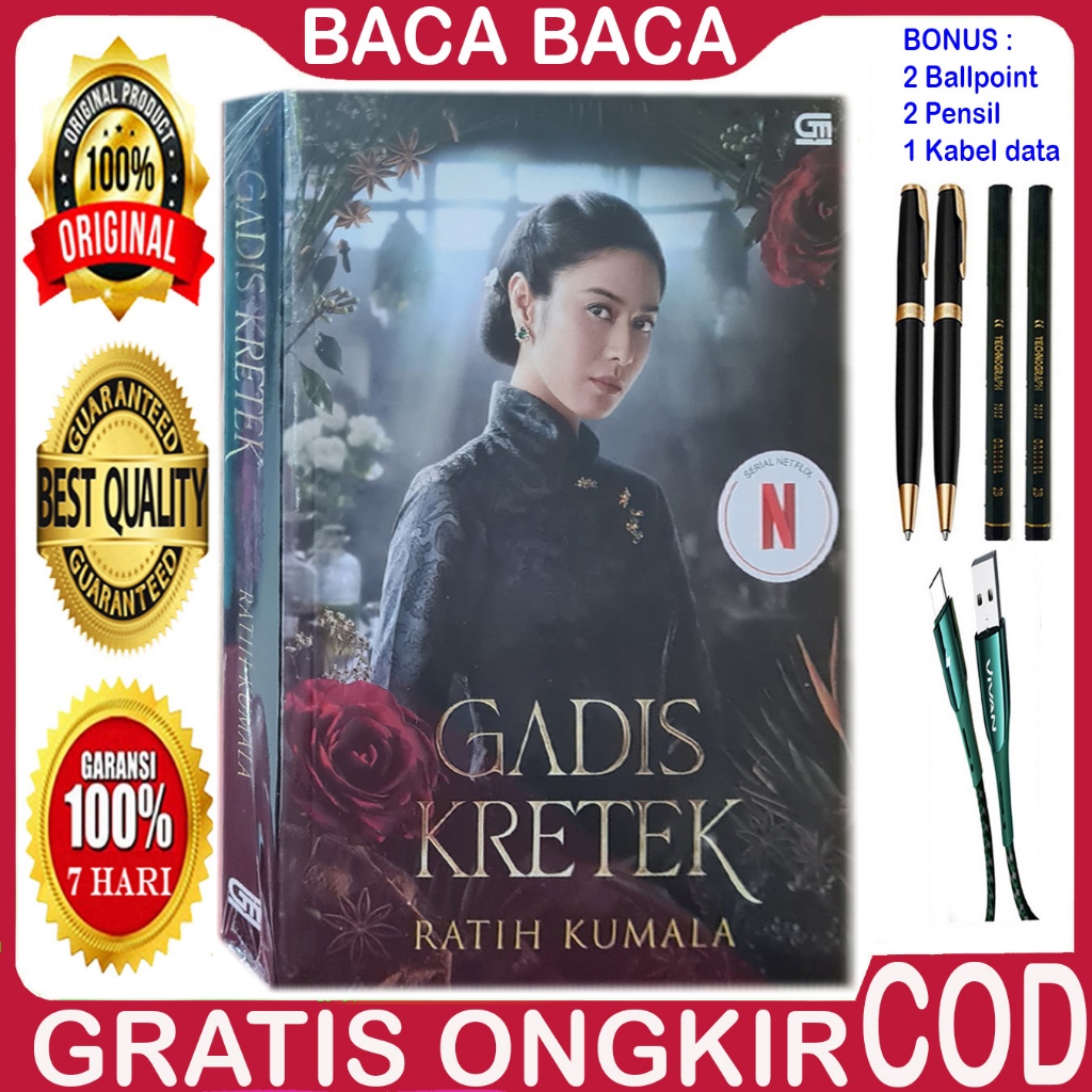 GADIS KRETE - Ori - Bonus 4 Alat tulis & 1 Kabel data
