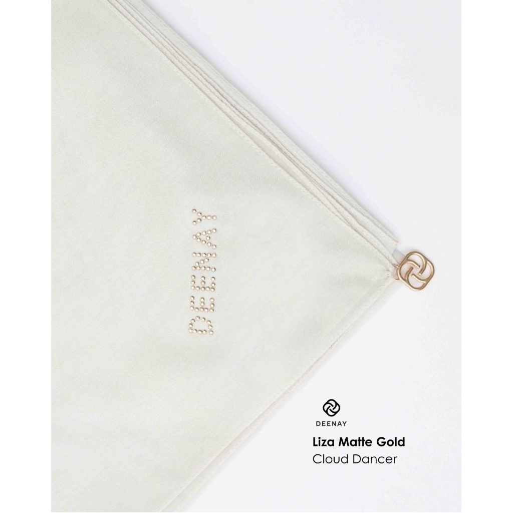 Hijab Segiempat Polos Deenay Liza Series||Dark Maroon||Cloud Dancer||Brunette||Potting Sol