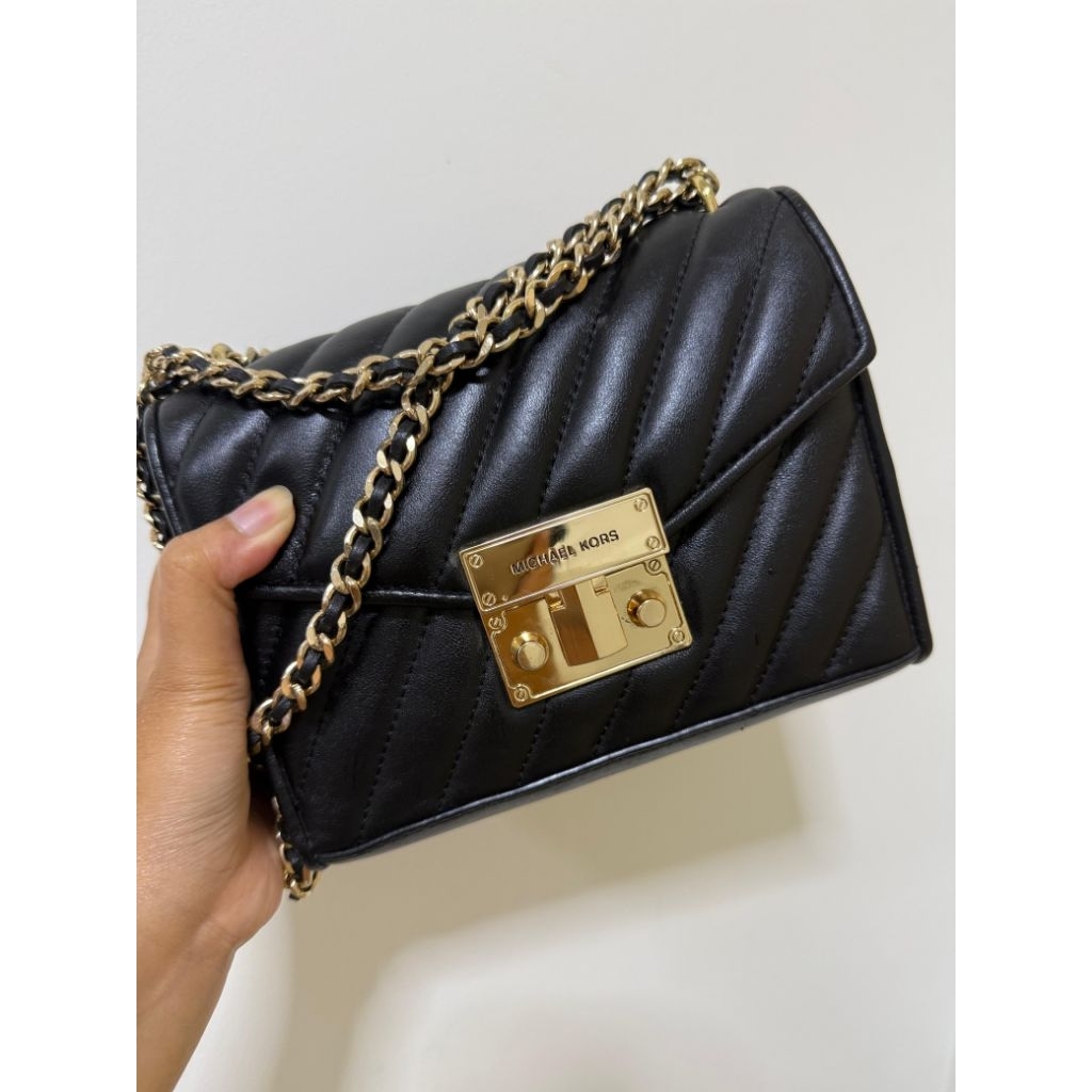 MK Rose Small Quilted Shoulder Bag
