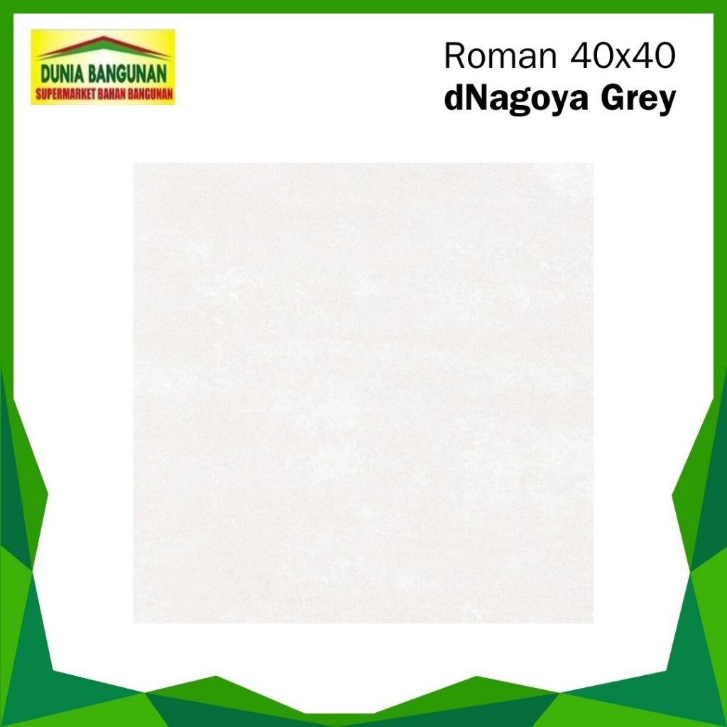 Keramik 40x40 Roman dNagoya Grey Keramik Lantai Matt/Keset Keramik Dapur Teras